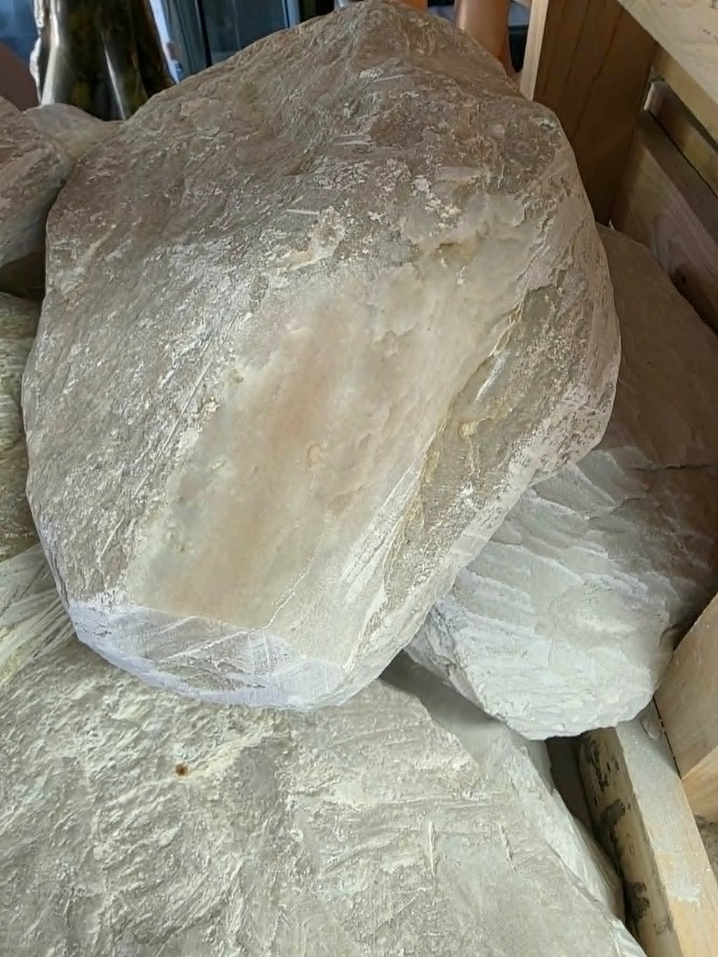 Warm White Rough Stone