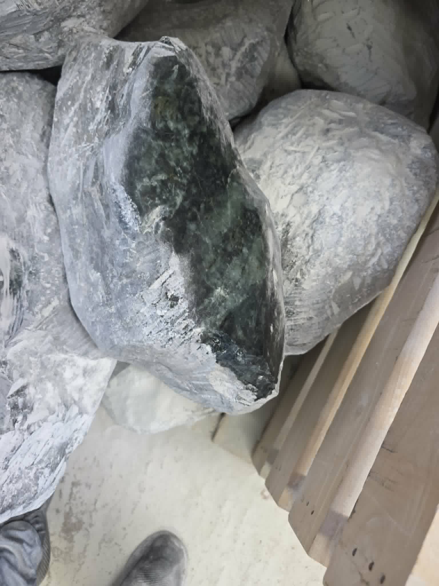 Green-Grey Rough Stone