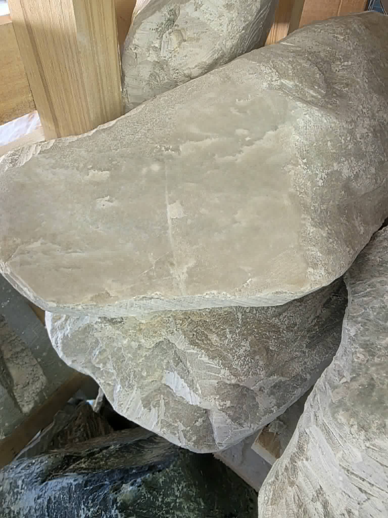 Warm White Rough Stone