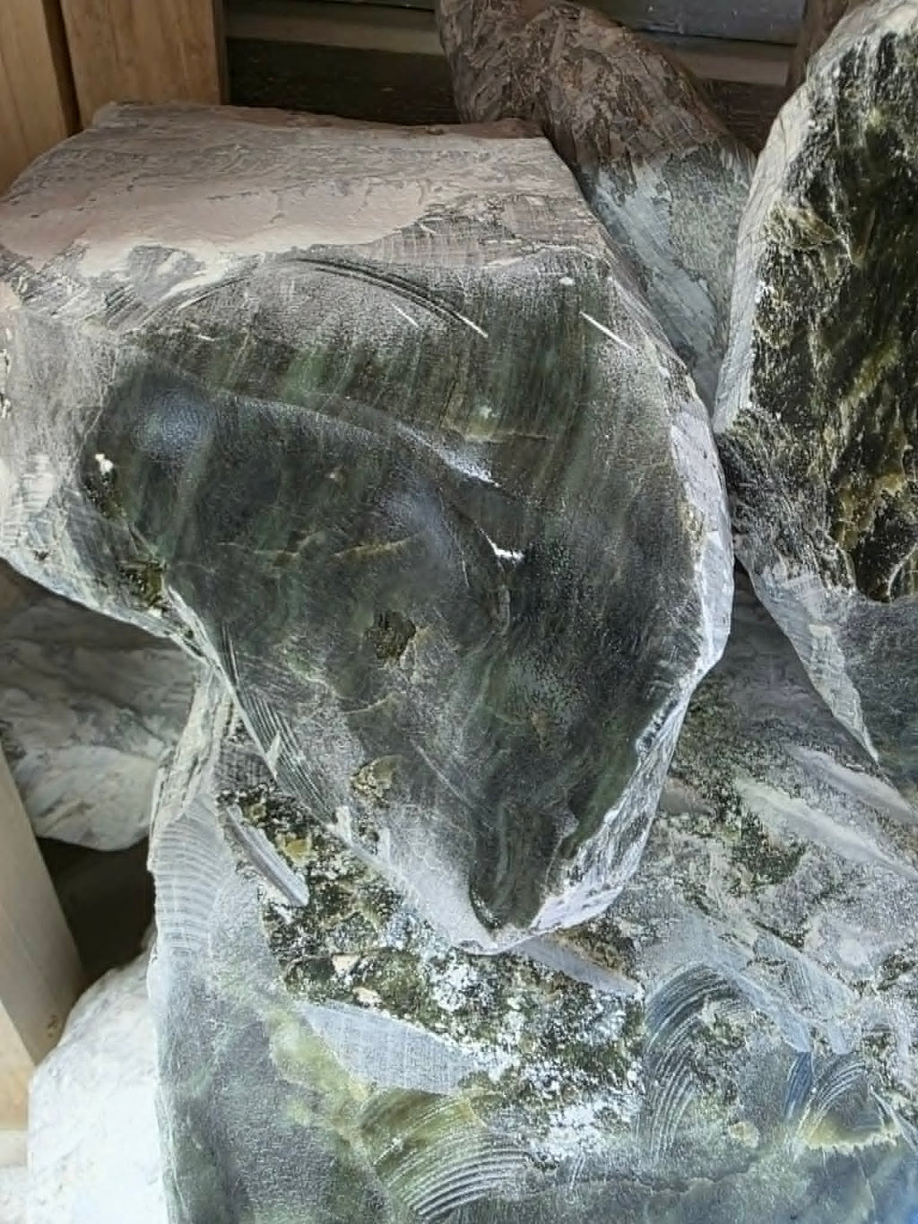 Green-Grey Rough Stone