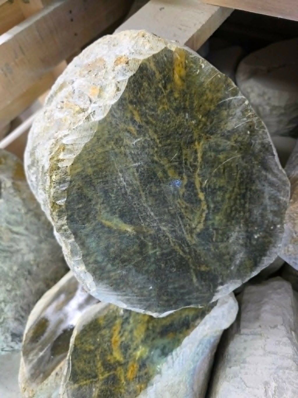 Apple Green Rough Stone
