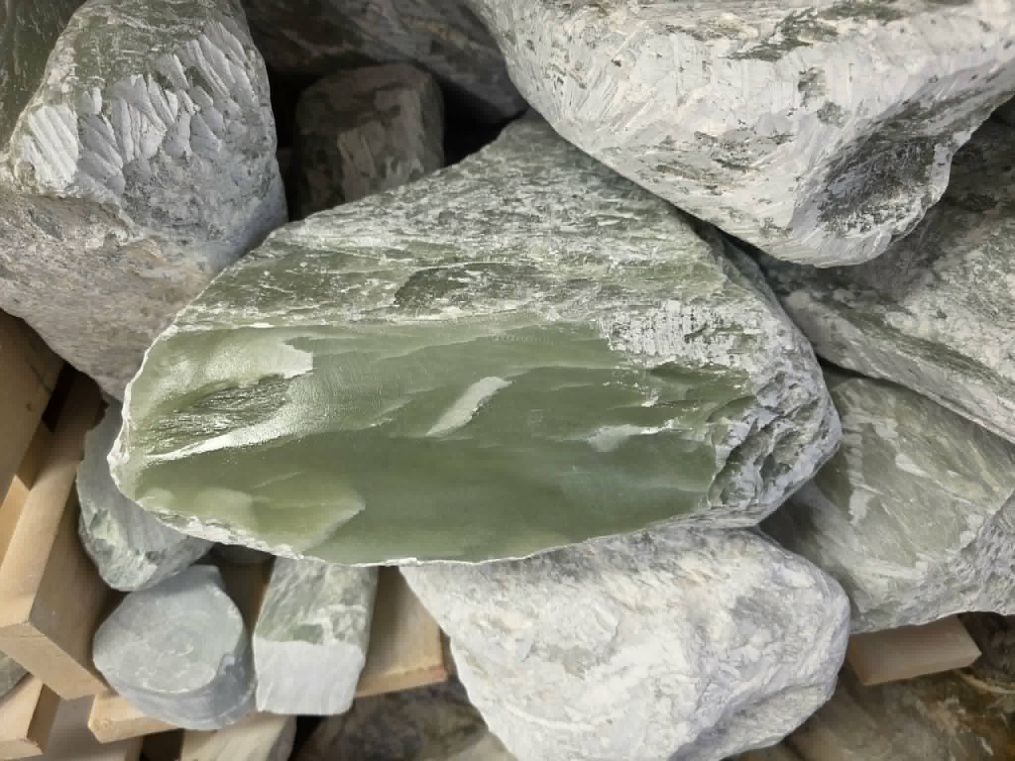 Lime Green Rough Stone